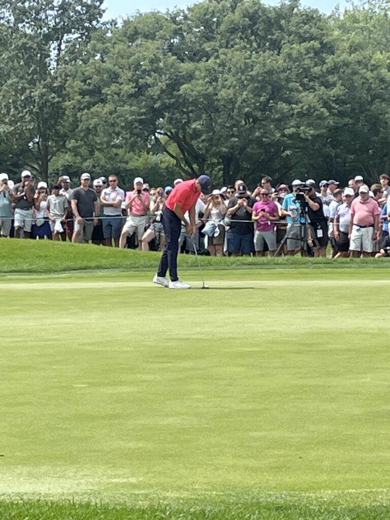 Jordan Spieth cutting at the 2023 BMW Championship at Olympia Fields Country Club