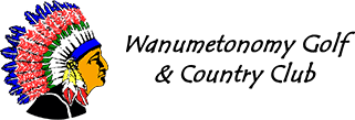 wanumetonomy golf and country club logo