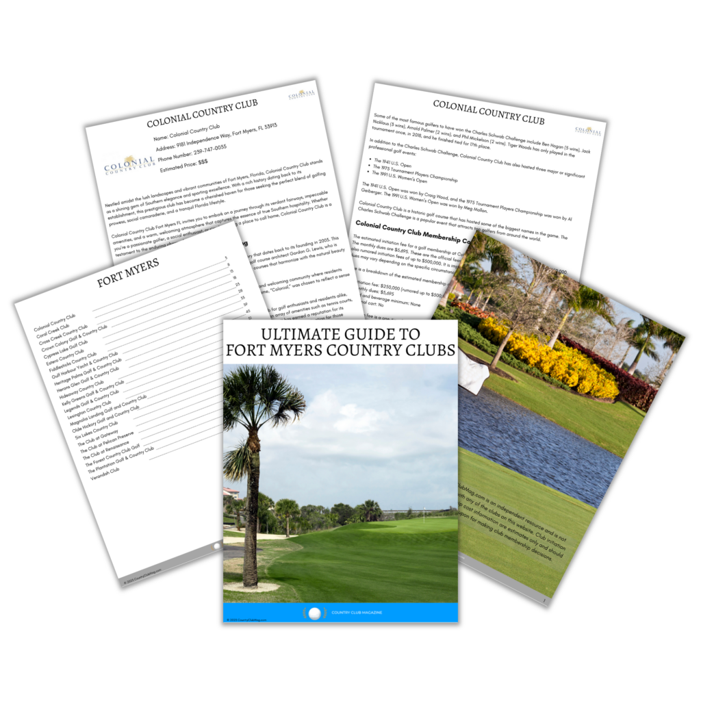 Fort Myers Country Club Guide